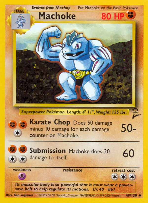 Machoke (49/130) [Base Set 2] | Card Merchant Takapuna