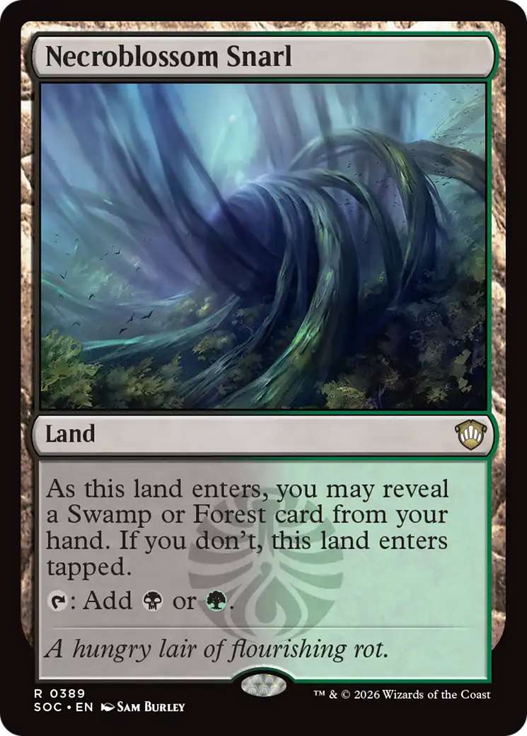 Necroblossom Snarl [Secrets of Strixhaven Commander] | Card Merchant Takapuna