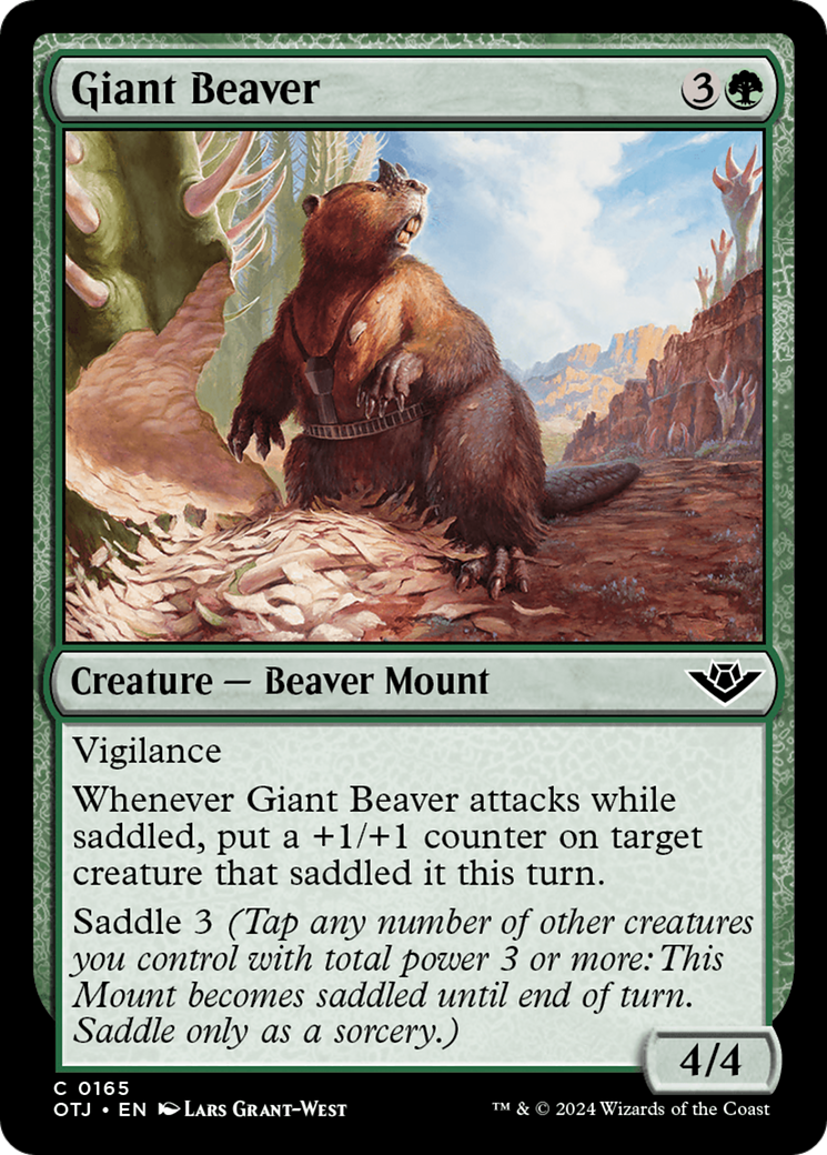 Giant Beaver [Outlaws of Thunder Junction] | Card Merchant Takapuna