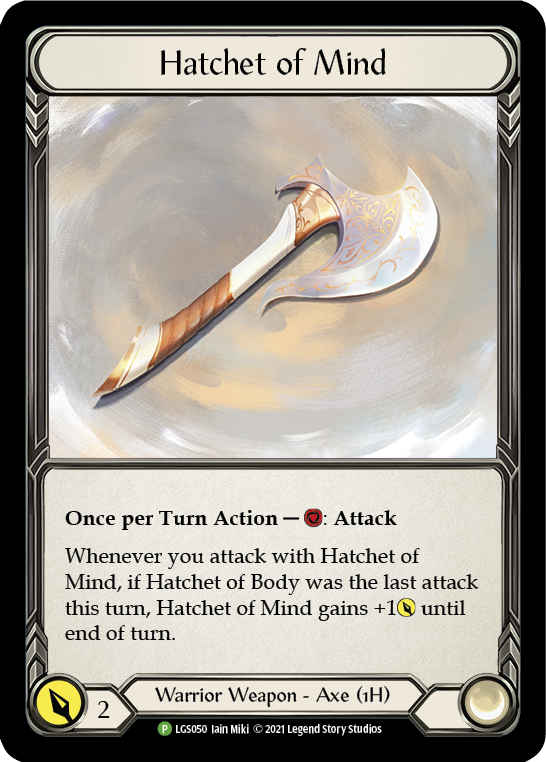Hatchet of Mind [LGS050] (Promo)  Cold Foil | Card Merchant Takapuna