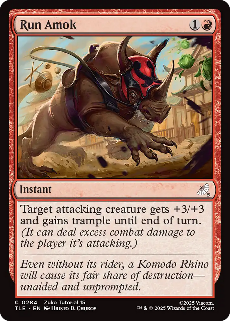 Run Amok (0284) [Avatar: The Last Airbender: Eternal-Legal] | Card Merchant Takapuna