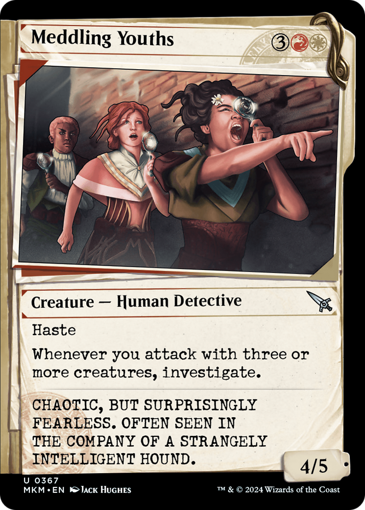 Meddling Youths (Showcase) [Murders at Karlov Manor] | Card Merchant Takapuna