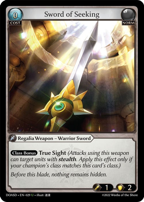 Sword of Seeking (029) [Dawn of Ashes: Starter Decks] | Card Merchant Takapuna