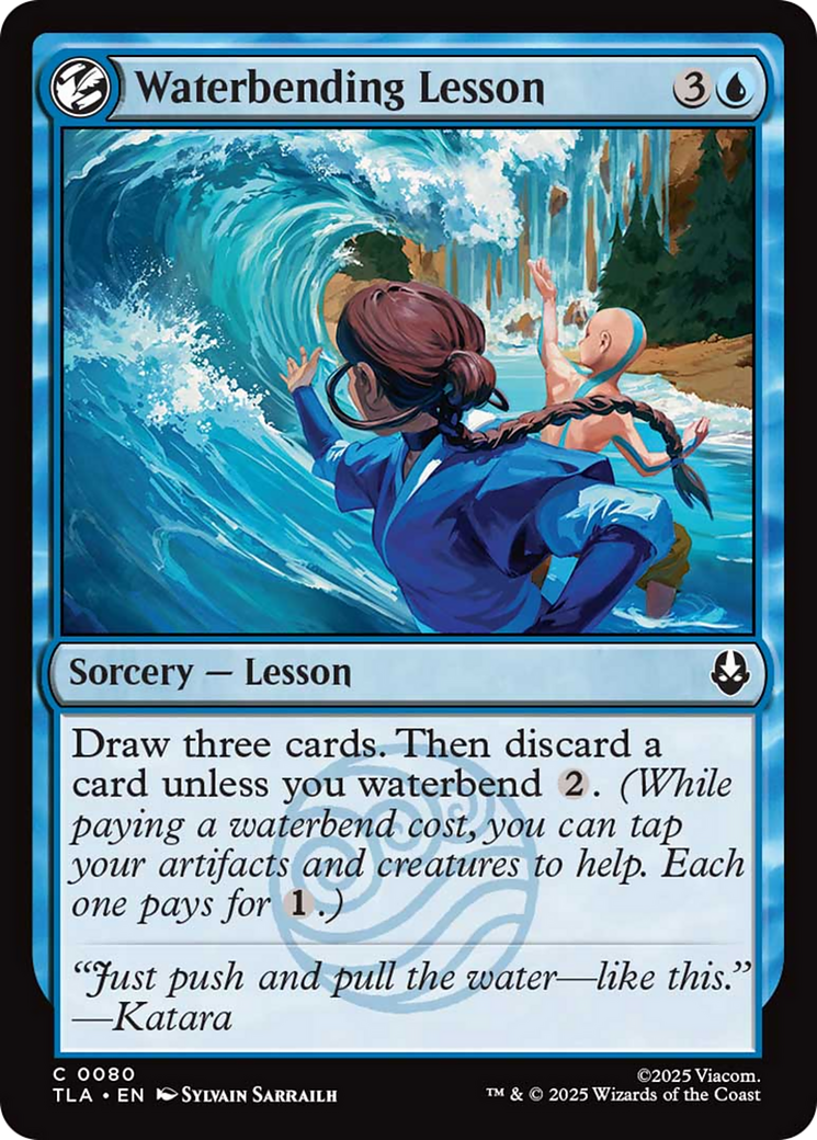 Waterbending Lesson [Avatar: The Last Airbender] | Card Merchant Takapuna