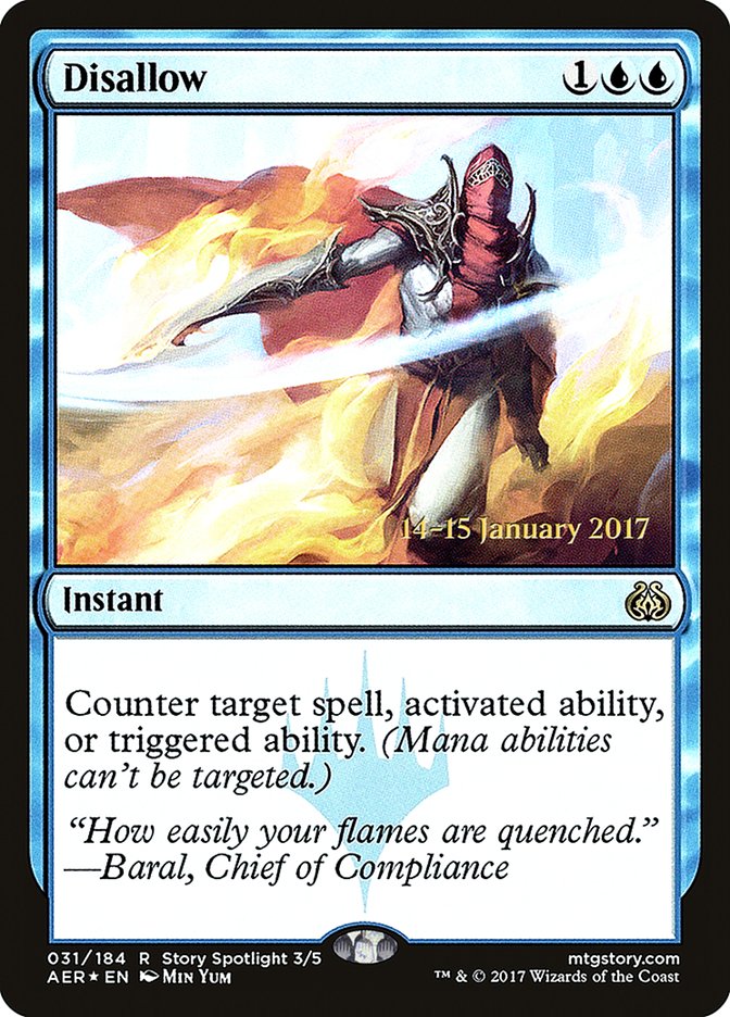 Disallow [Aether Revolt Prerelease Promos] | Card Merchant Takapuna