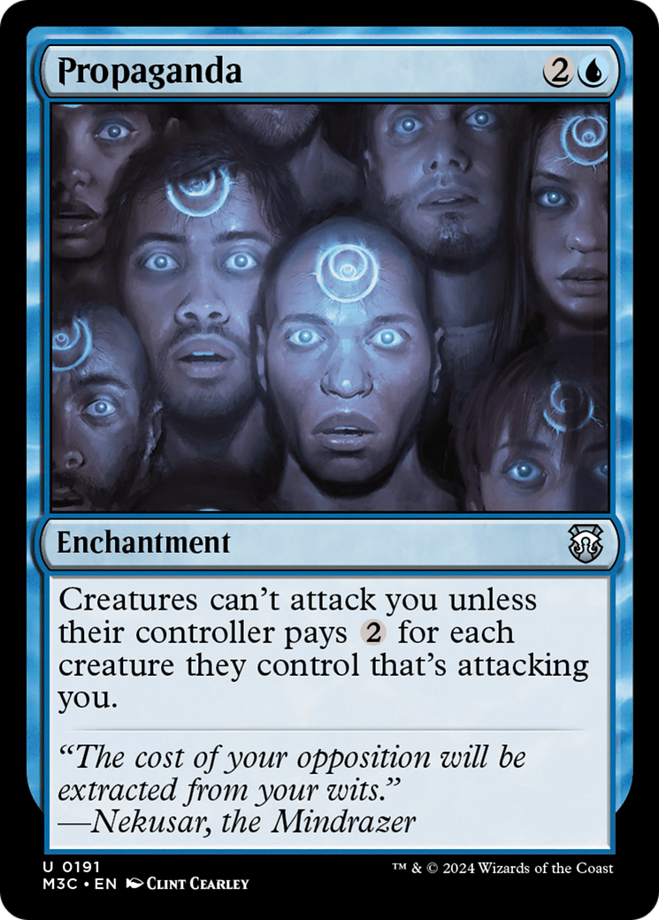 Propaganda (Ripple Foil) [Modern Horizons 3 Commander] | Card Merchant Takapuna