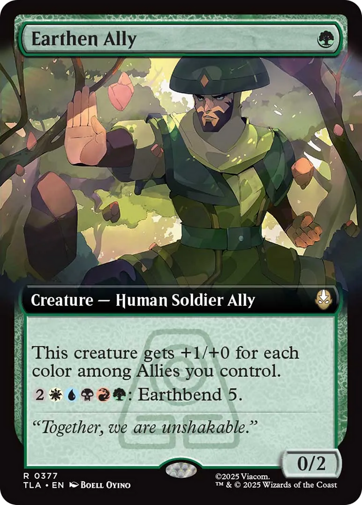 Earthen Ally (Extended Art) [Avatar: The Last Airbender] | Card Merchant Takapuna