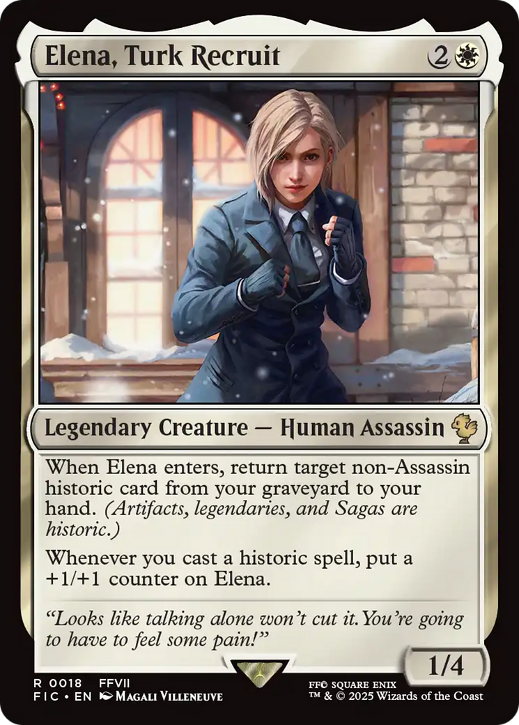 Elena, Turk Recruit [FINAL FANTASY Commander] | Card Merchant Takapuna