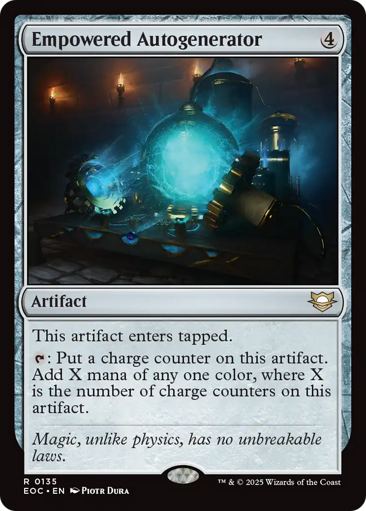 Empowered Autogenerator [Edge of Eternities Commander] | Card Merchant Takapuna