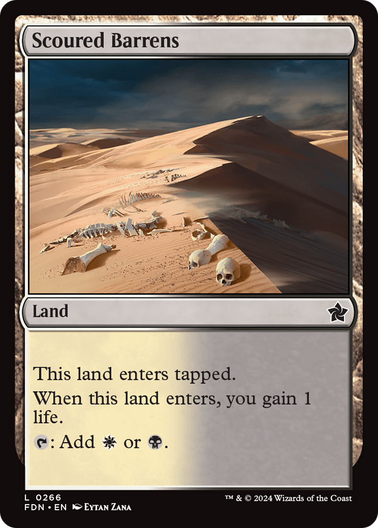 Scoured Barrens [Foundations] | Card Merchant Takapuna