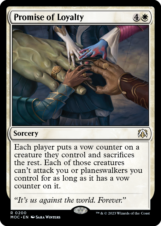 Promise of Loyalty [March of the Machine Commander] | Card Merchant Takapuna