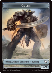 Gnome // Golem (0014) Double-Sided Token [Edge of Eternities Commander Tokens] | Card Merchant Takapuna