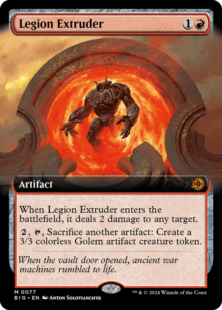 Legion Extruder (Extended Art) [Outlaws of Thunder Junction: The Big Score] | Card Merchant Takapuna