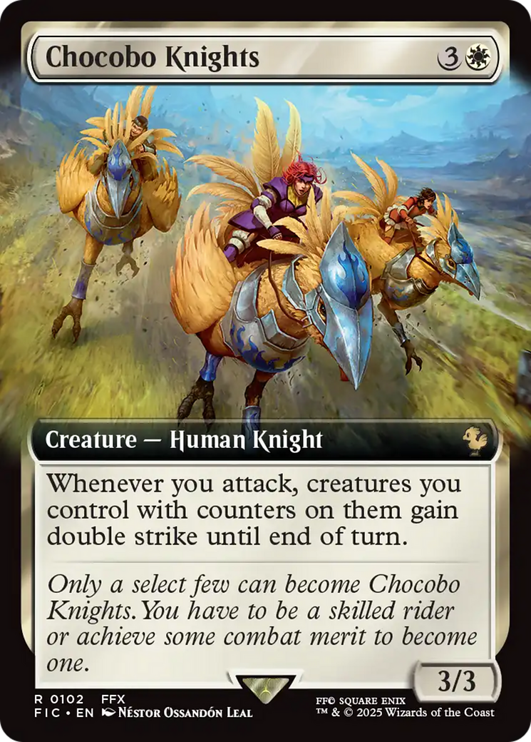 Chocobo Knights (Extended Art) [FINAL FANTASY Commander] | Card Merchant Takapuna