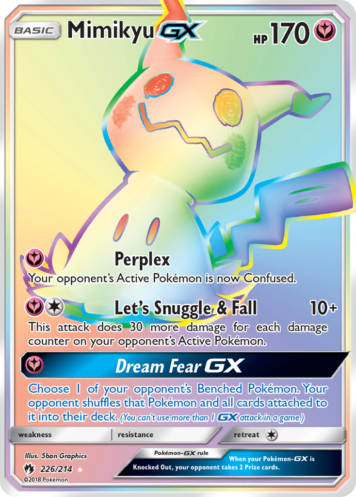 Mimikyu GX (226/214) [Sun & Moon: Lost Thunder] | Card Merchant Takapuna
