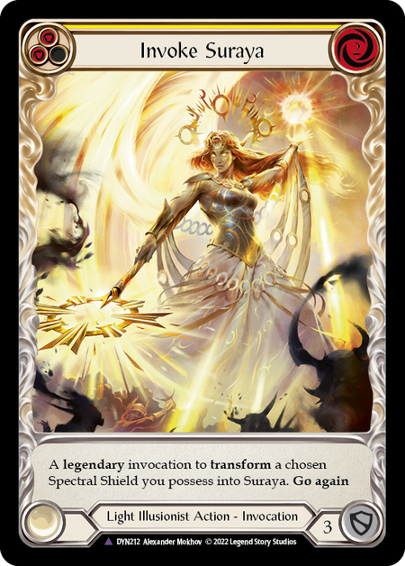 Invoke Suraya // Suraya, Archangel of Knowledge (Marvel) [DYN212] (Dynasty)  Cold Foil | Card Merchant Takapuna