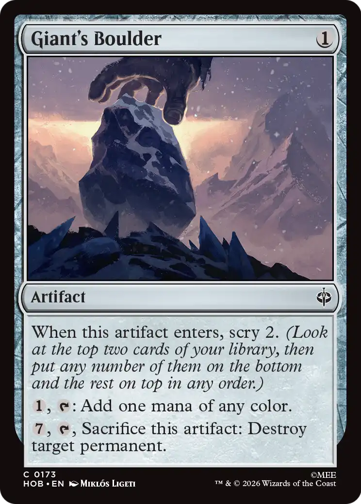 Giant's Boulder [The Hobbit] | Card Merchant Takapuna