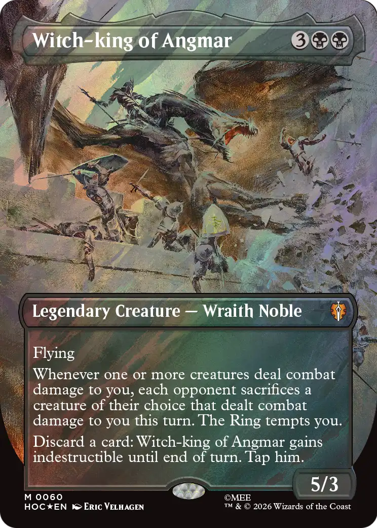 Witch-king of Angmar (Borderless) (Surge Foil) [The Hobbit: Eternal-Legal] | Card Merchant Takapuna