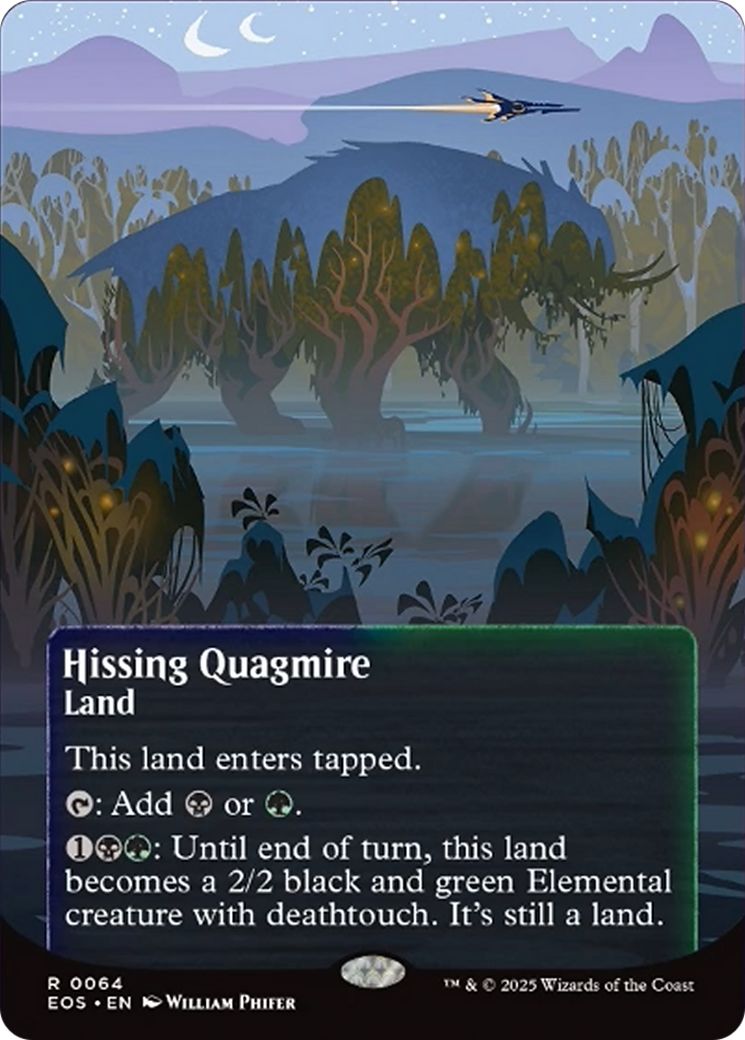 Hissing Quagmire (0064) (Borderless) [Edge of Eternities: Stellar Sights] | Card Merchant Takapuna