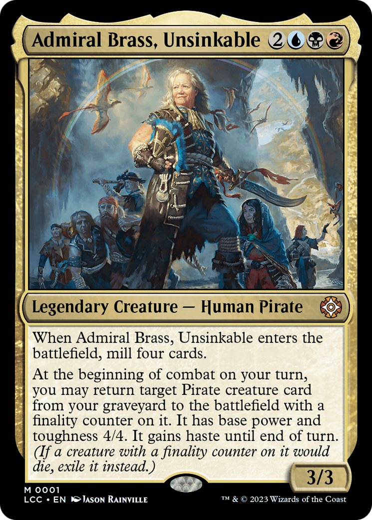 Admiral Brass, Unsinkable (Display Commander) [The Lost Caverns of Ixalan Commander] | Card Merchant Takapuna
