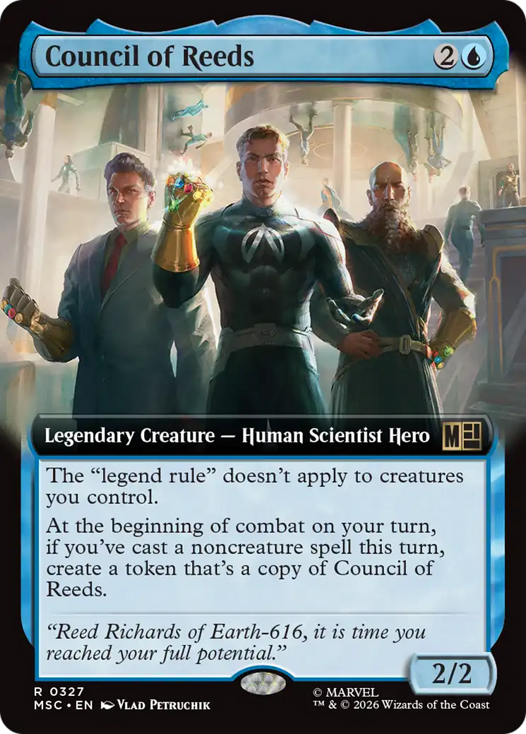 Council of Reeds (Extended Art) [Marvel Super Heroes Commander] | Card Merchant Takapuna