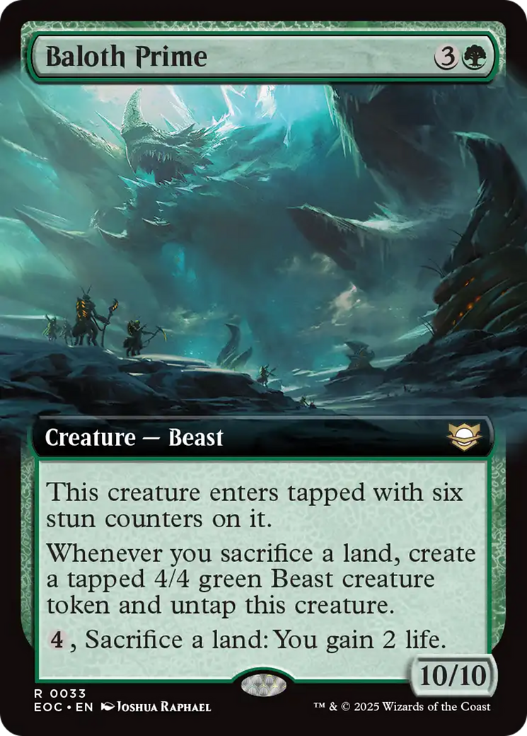 Baloth Prime (Extended Art) [Edge of Eternities Commander] | Card Merchant Takapuna