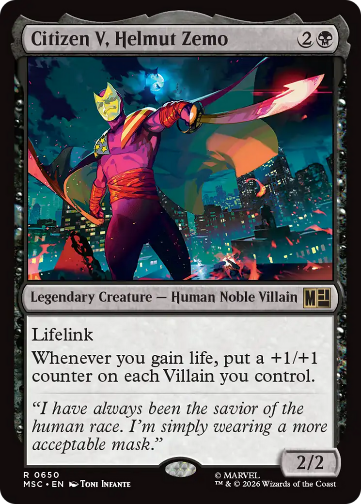 Citizen V, Helmut Zemo [Marvel Super Heroes Commander] | Card Merchant Takapuna