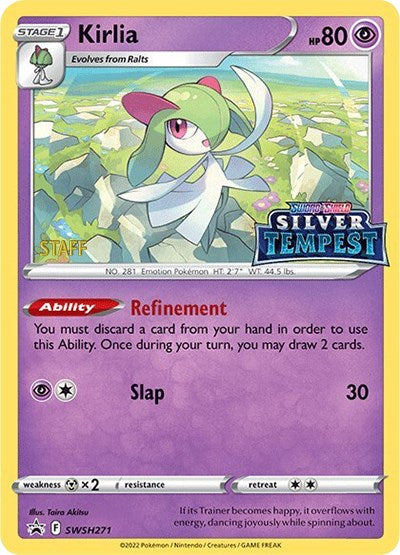 Kirlia (SWSH271) (Prerelease) (Staff) [Sword & Shield: Black Star Promos] | Card Merchant Takapuna