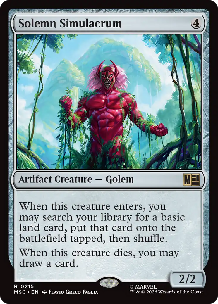 Solemn Simulacrum (Surge Foil) [Marvel Super Heroes Commander] | Card Merchant Takapuna