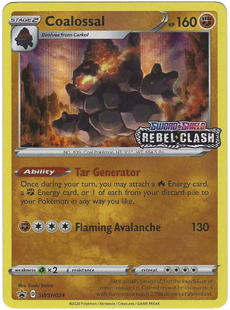 Coalossal (SWSH024) (Prerelease Promo) [Sword & Shield: Black Star Promos] | Card Merchant Takapuna