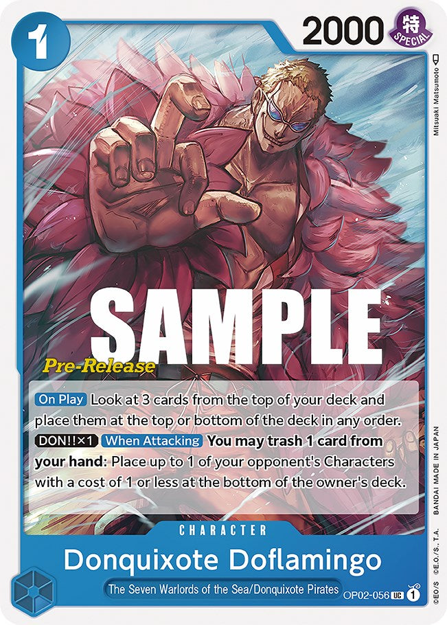 Donquixote Doflamingo [Paramount War Pre-Release Cards] | Card Merchant Takapuna