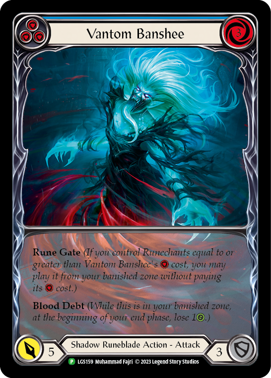 Vantom Banshee (Blue) (Extended Art) [LGS159] (Promo)  Rainbow Foil | Card Merchant Takapuna