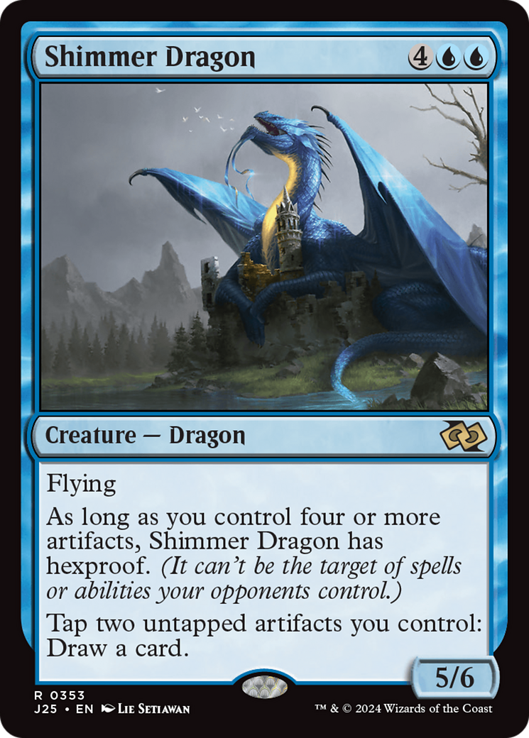 Shimmer Dragon [Foundations Jumpstart] | Card Merchant Takapuna