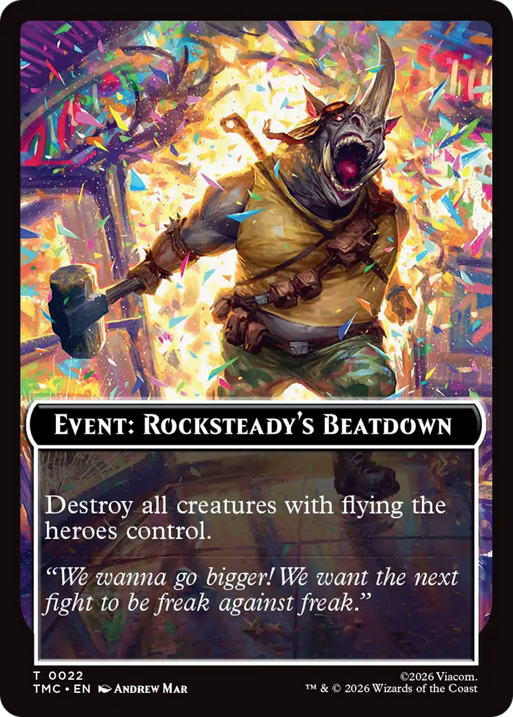 Event: Rocksteady's Beatdown [Teenage Mutant Ninja Turtles Commander Tokens] | Card Merchant Takapuna