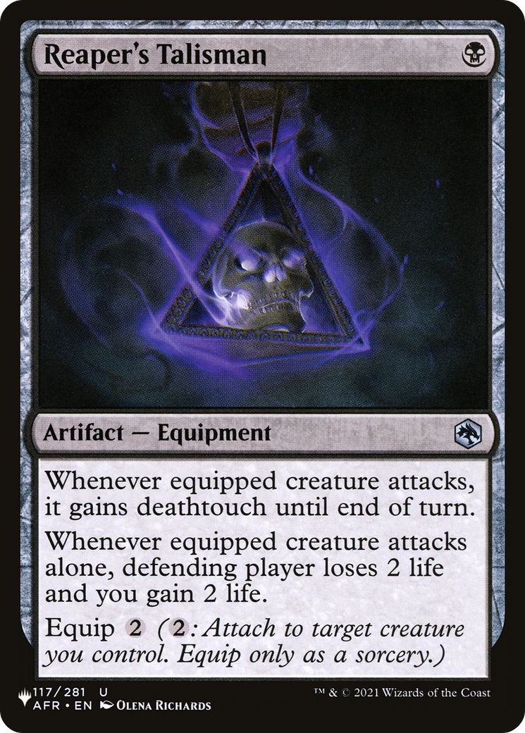Reaper's Talisman [The List] | Card Merchant Takapuna