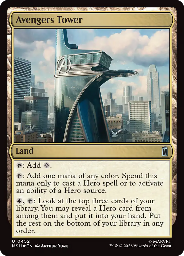 Avengers Tower (Surge Foil) [Marvel Super Heroes] | Card Merchant Takapuna