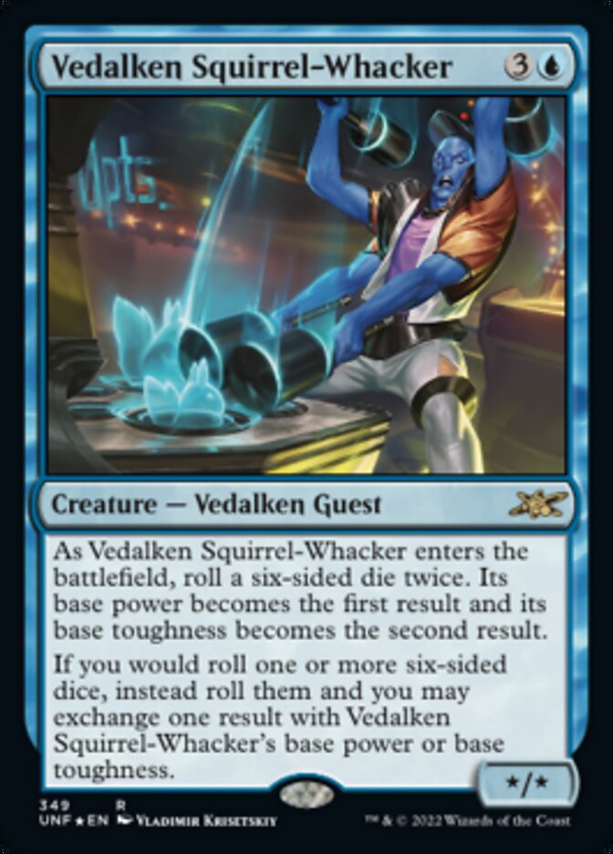Vedalken Squirrel-Whacker (Galaxy Foil) [Unfinity] | Card Merchant Takapuna