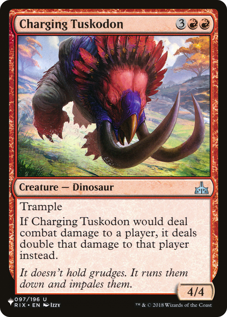 Charging Tuskodon [The List] | Card Merchant Takapuna
