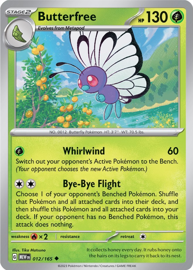 Butterfree (012/165) [Scarlet & Violet 151] | Card Merchant Takapuna