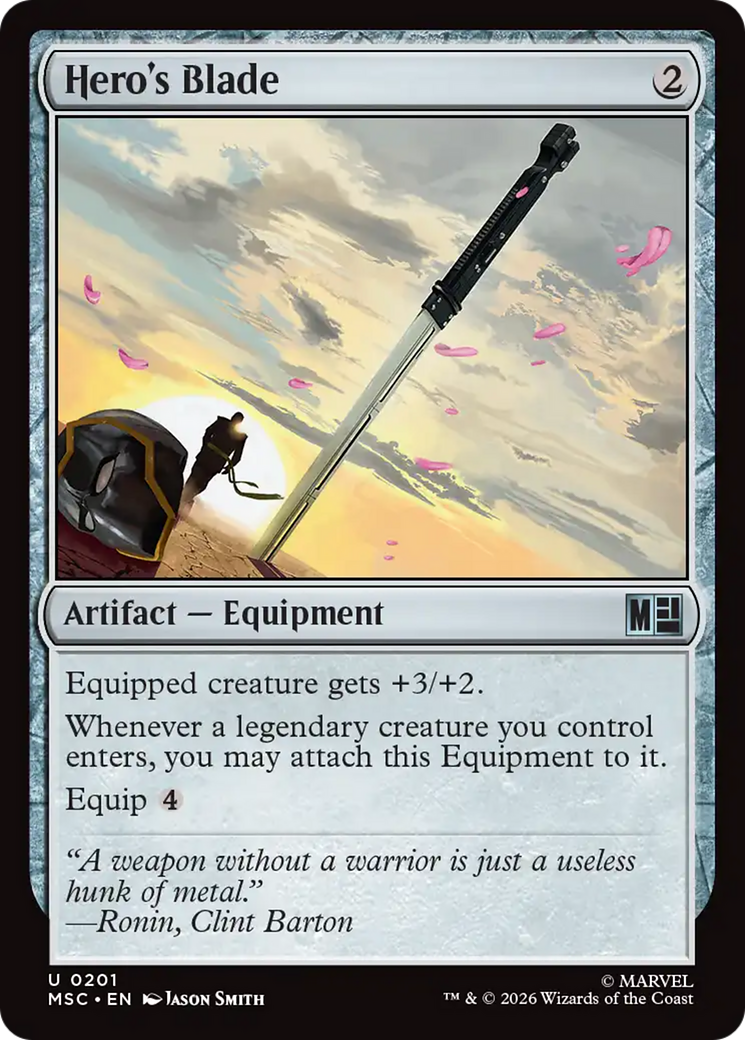 Hero's Blade [Marvel Super Heroes Commander] | Card Merchant Takapuna