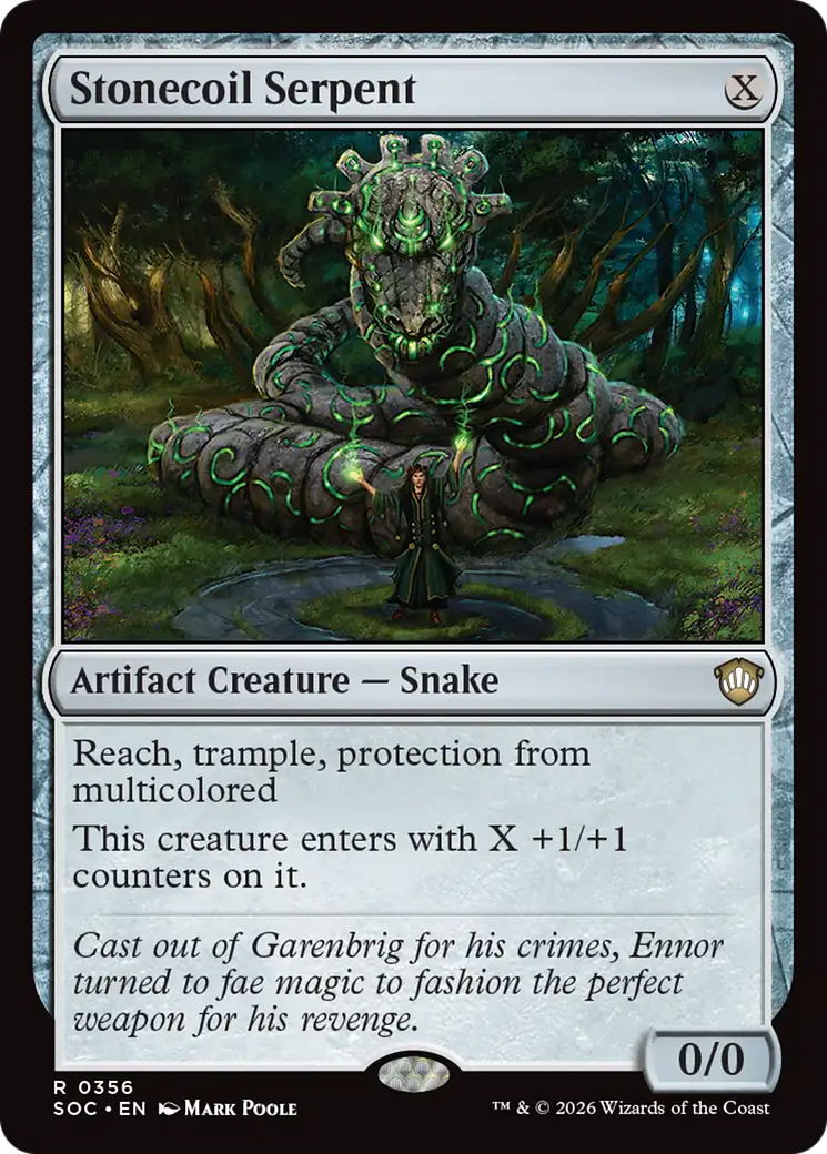 Stonecoil Serpent [Secrets of Strixhaven Commander] | Card Merchant Takapuna