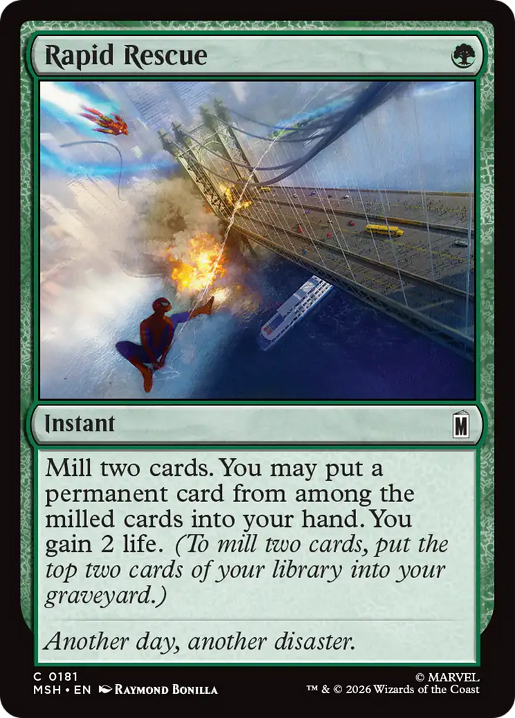 Rapid Rescue [Marvel Super Heroes] | Card Merchant Takapuna