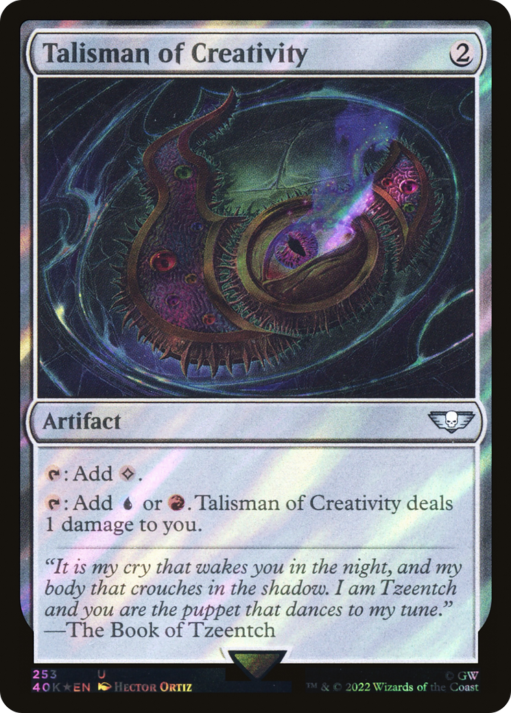 Talisman of Creativity (Surge Foil) [Marvel Super Heroes Commander] | Card Merchant Takapuna