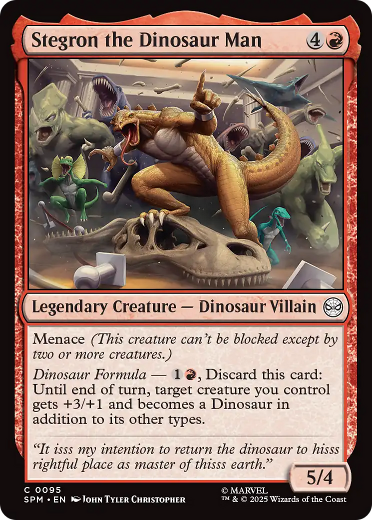 Stegron the Dinosaur Man [Marvel's Spider-Man] | Card Merchant Takapuna