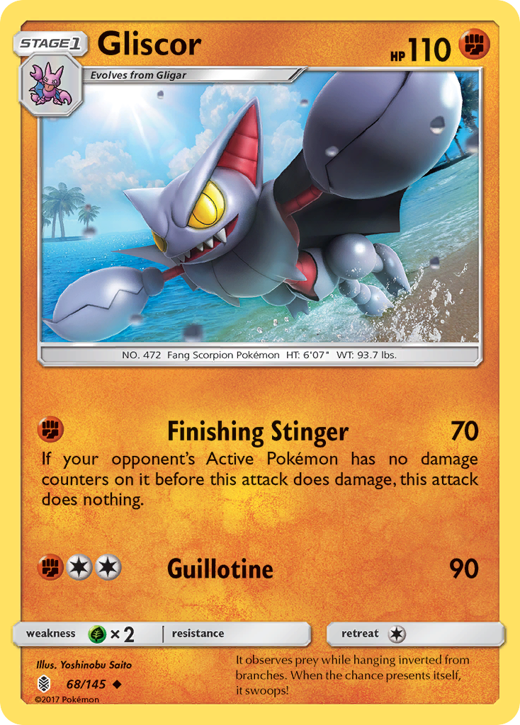 Gliscor (68/145) [Sun & Moon: Guardians Rising] | Card Merchant Takapuna