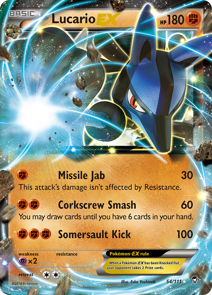 Lucario EX (54/111) [XY: Furious Fists] | Card Merchant Takapuna