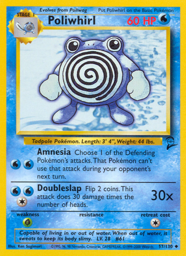 Poliwhirl (57/130) [Base Set 2] | Card Merchant Takapuna
