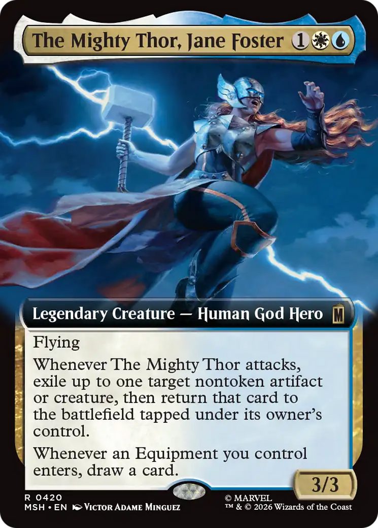 The Mighty Thor, Jane Foster (Extended Art) [Marvel Super Heroes] | Card Merchant Takapuna