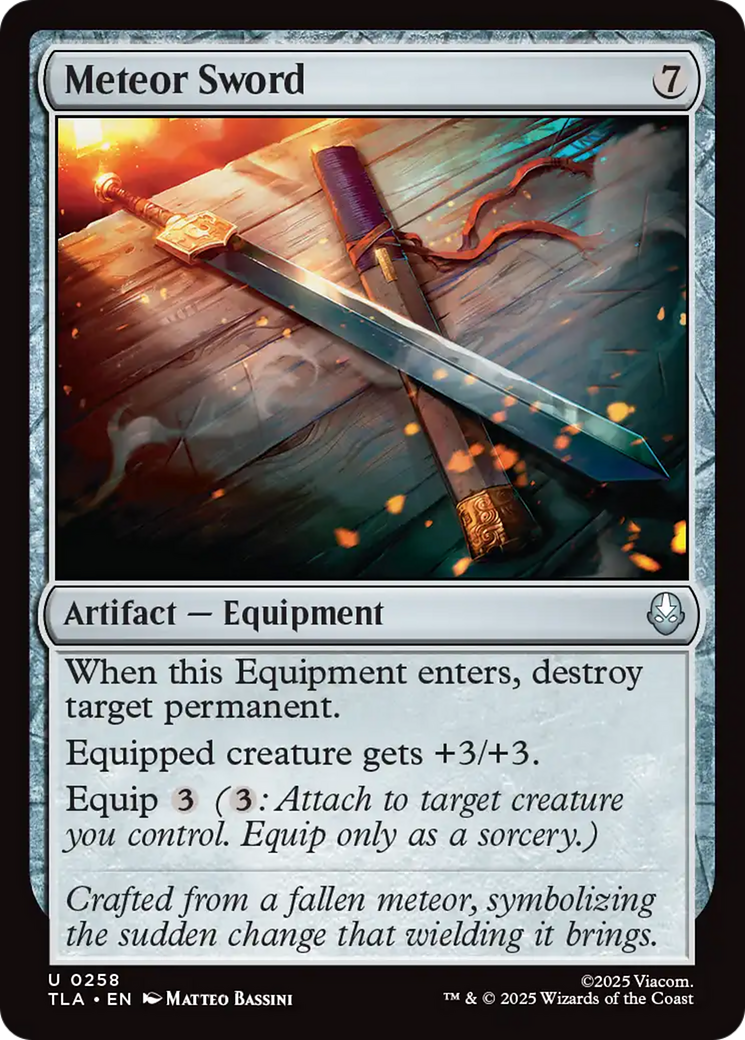 Meteor Sword [Avatar: The Last Airbender] | Card Merchant Takapuna