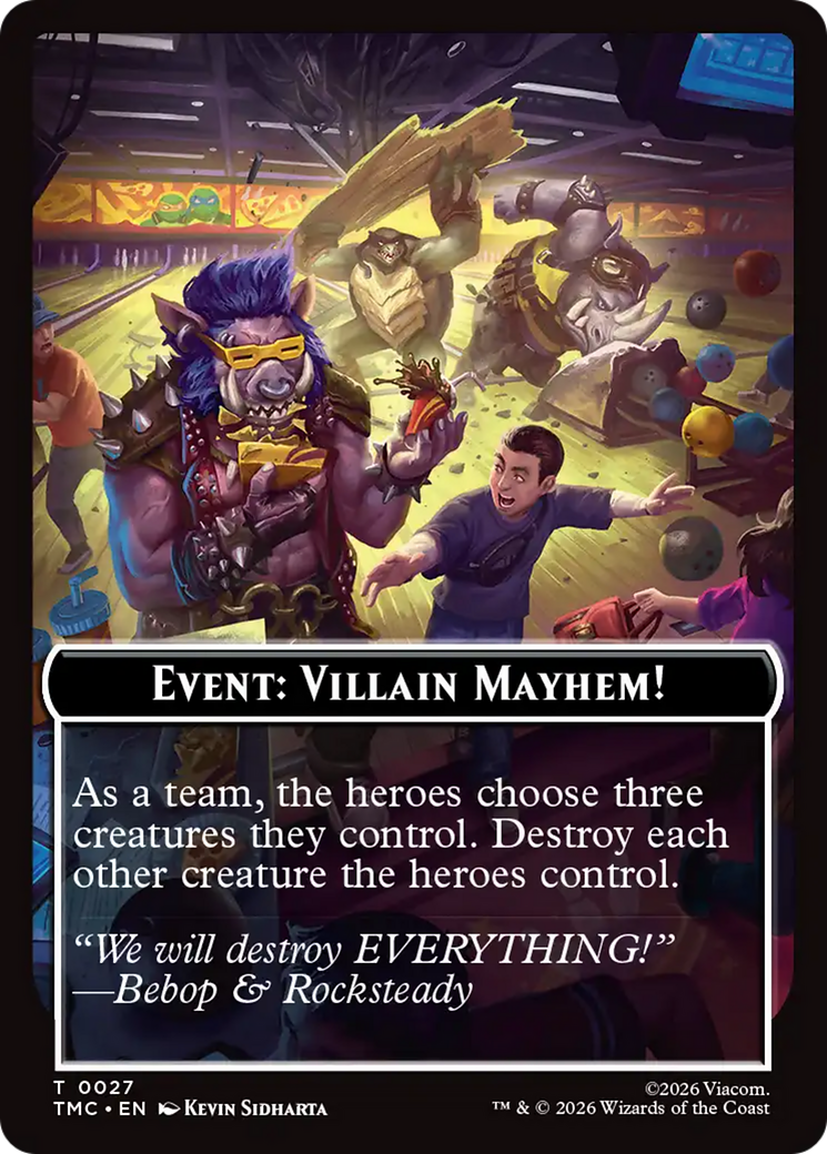 Event: Villain Mayhem! [Teenage Mutant Ninja Turtles Commander Tokens] | Card Merchant Takapuna